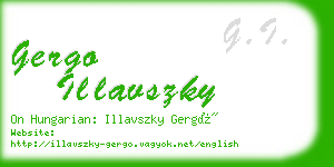 gergo illavszky business card